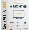 6 months IPTV subscription